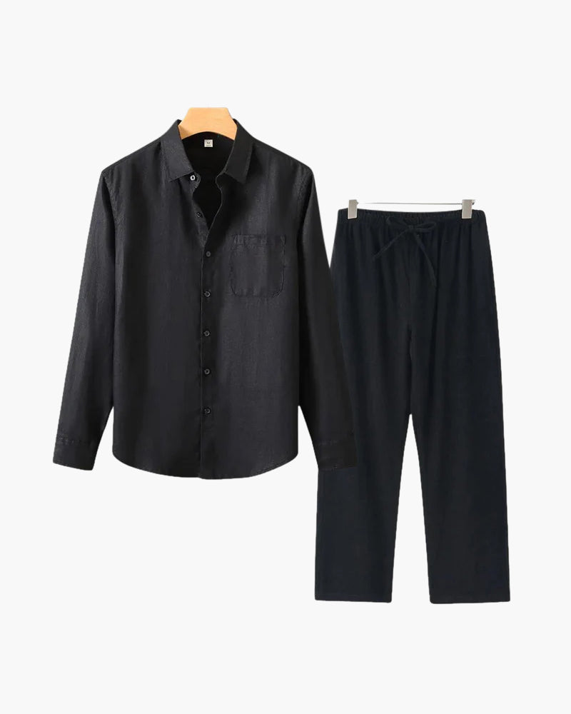 Elegant Linen Longsleeve Set