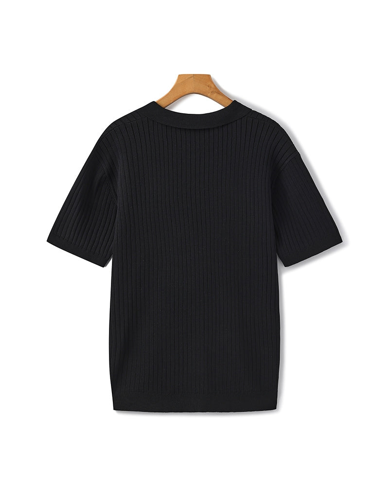 Elegant Textured Polo